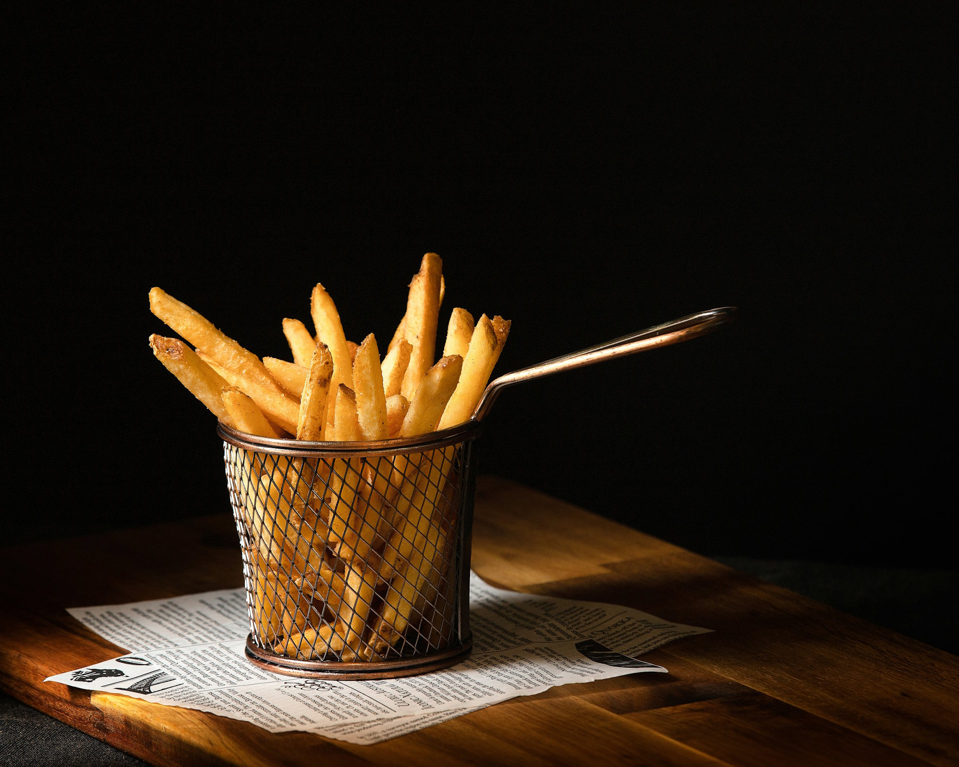 Fries presentation